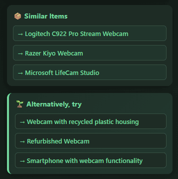 Verdi extension popup material breakdown view